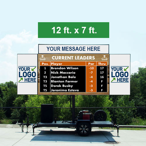 Golf Score Leaderboard 12x7 - Clubhouse Event Group