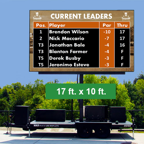 Golf Score Leaderboard 17x10 - Clubhouse Event Group