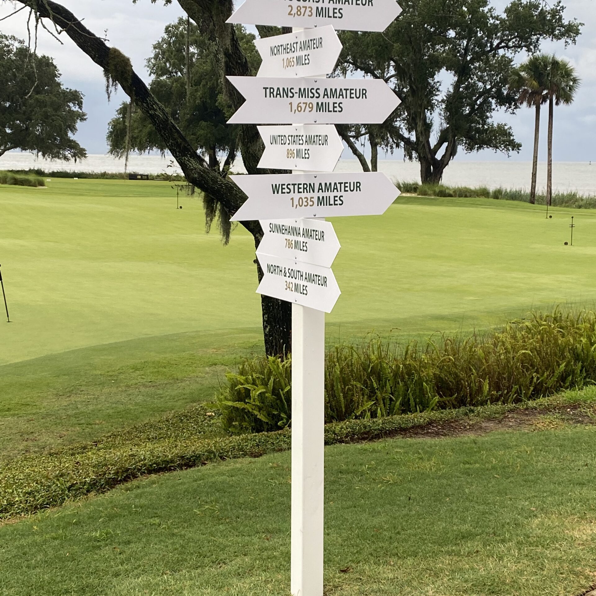 Directional Sign for Golf Events