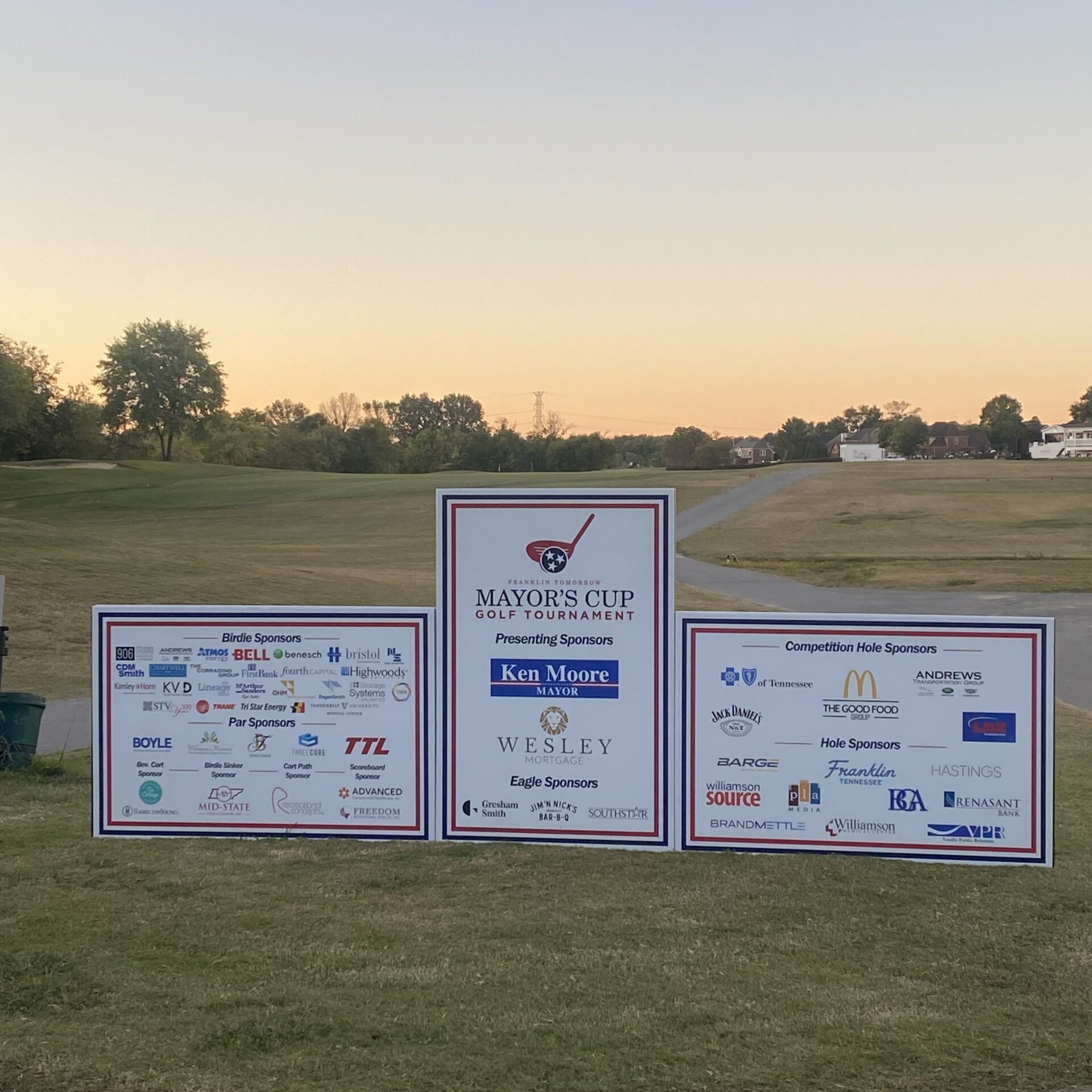 Sponsor Banners for Golf Tournaments